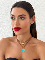 Colar Boho Coração Radiante
